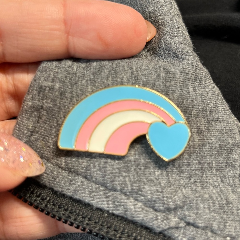 Transgender lapel pin -enamel NWOT